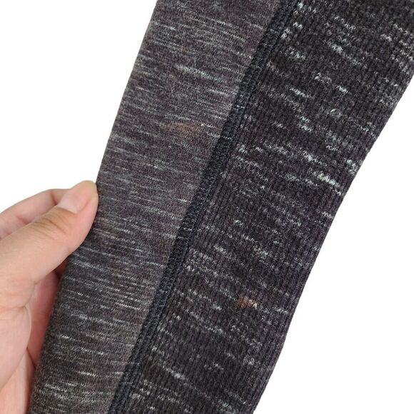 Lululemon Sweatshirt 4 Exhalation Pullover II Heathered Marled Black Long Sleeve - Picture 11 of 11